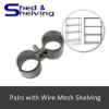 Picture of Wire Shelving Post Clamp - Chrome