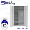 Picture of Metal Janitor Cabinets - Light Grey