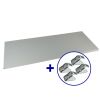 Picture of Metal Stationery Cabinet 1800 Additional Shelf with Clips - Light Grey