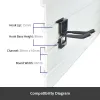 Picture of Slatwall Double Hook 100mm